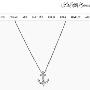 Roberto Coin Tiny Treasures Anchor diamond necklace